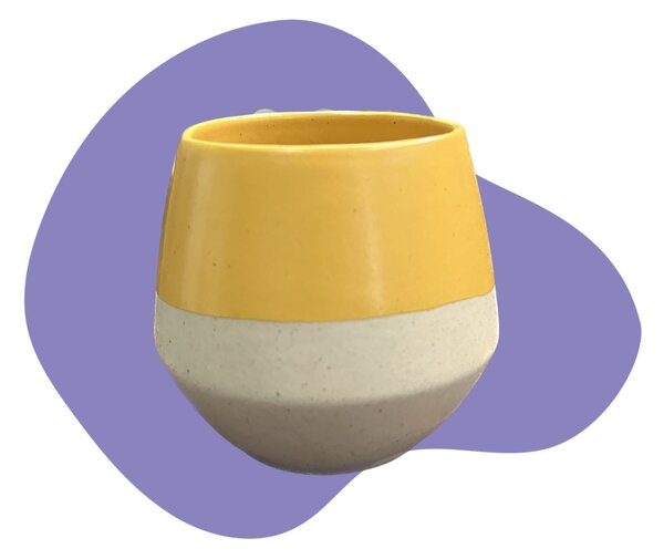 Keramický šálek Tea cup Yellow 200 ml