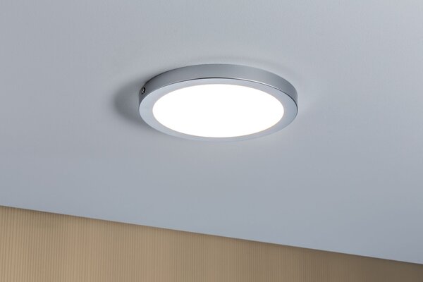 Paulmann 70864 Atria, stropní LED svítidlo, 18,5W LED 2700K stmívatelné, matný chrom, prům. 22cm-Výprodej