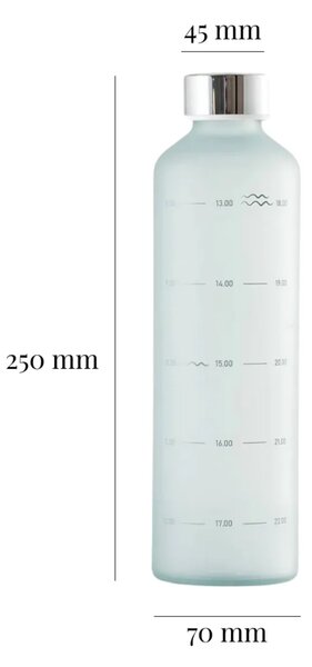 Skleněná lahev EQUA Water O'clock 750 ml