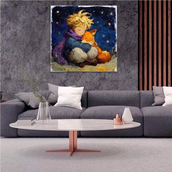 Obraz na plátně - Malý princ - 80x80 cm - CZ výroba