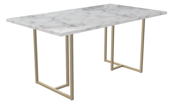 Jídelní stůl s deskou v dekoru mramoru 90x160 cm Astor – Støraa