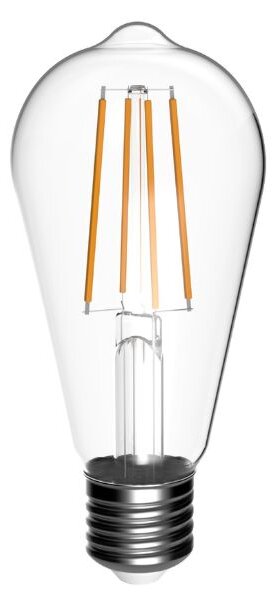 Ultra úsporná prémiová retro LED žárovka E27 4,9W 806lm denní filament ekv. 60W, 3 roky
