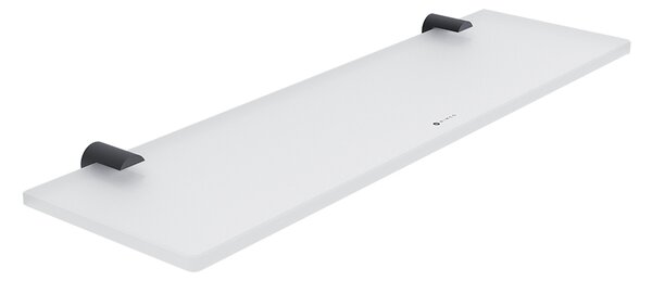 Nimco Bormo černá police do koupelny skleněná mat 40 cm BRC 11091B-40-90