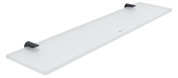 Nimco Bormo černá police do koupelny skleněná mat 50 cm BRC 11091B-50-90