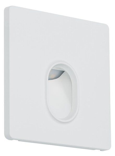 Paulmann 92922 Wand, zápustné svítidlo do KU68, 1×1,7 W LED, bílý plast, 230V, 7,8x7,8cm