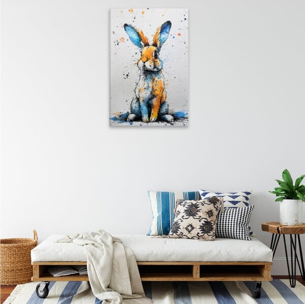 Obraz na plátně - Barevný králíček snů - 80x120 cm