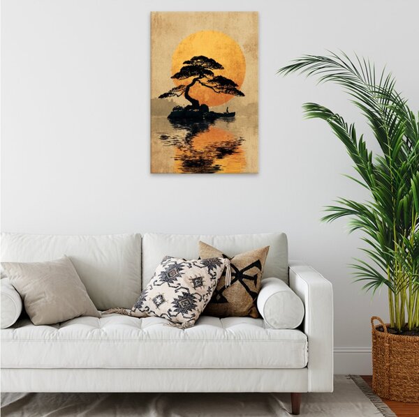 Obraz na plátně - Zlatý východ slunce 2 - 80x120 cm