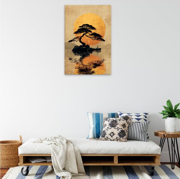 Obraz na plátně - Zlatý východ slunce 2 - 80x120 cm