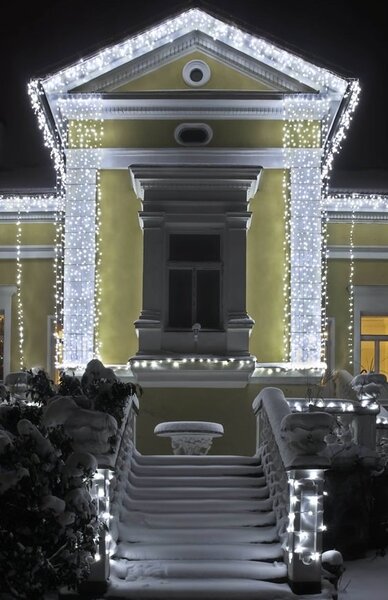 DLED SFNX020 DecoLED LED vánoční řetěz - 20 m, 120 ledově bílých diod s FLASH, bílý kabel SFNX020