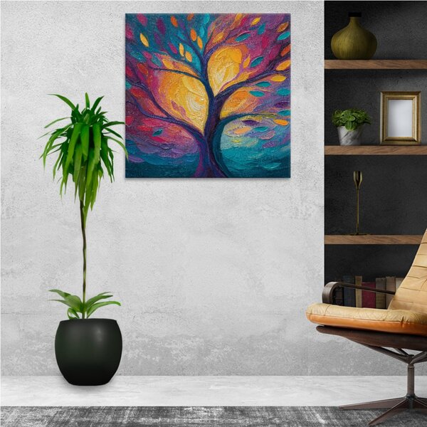 Obraz na plátně - Duha života 2 - 80x80 cm - CZ výroba
