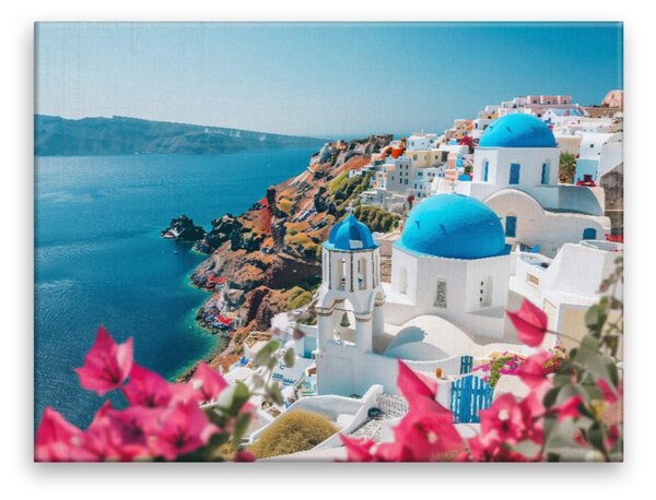 Obraz na plátně - Santorini snění - 40x30 cm