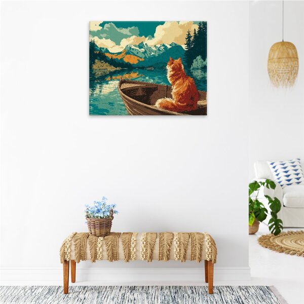 Obraz na plátně - Kočičí horské snění 2 - 50x40 cm