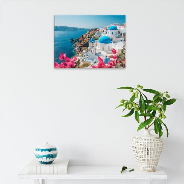 Obraz na plátně - Santorini snění - 40x30 cm