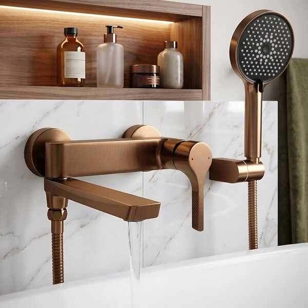 Koupelnová baterie PREMIUM REA Maxim Brush Copper