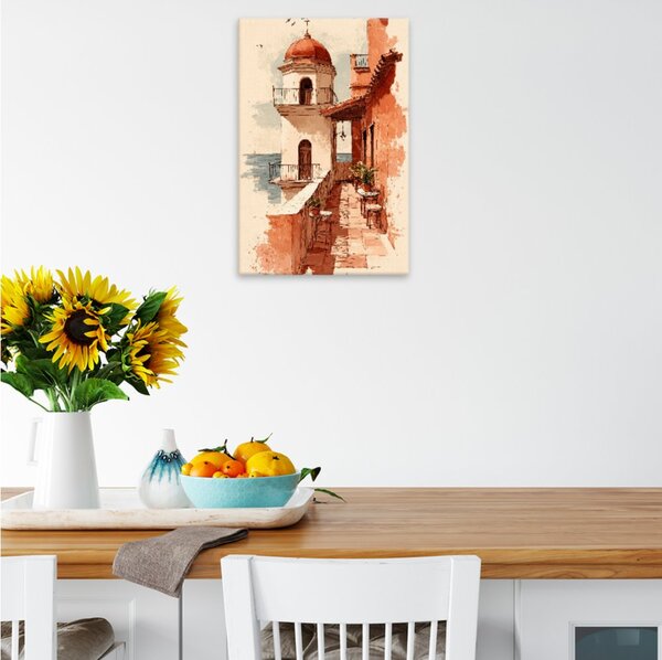 Obraz na plátně - Středomořská romance - 80x120 cm