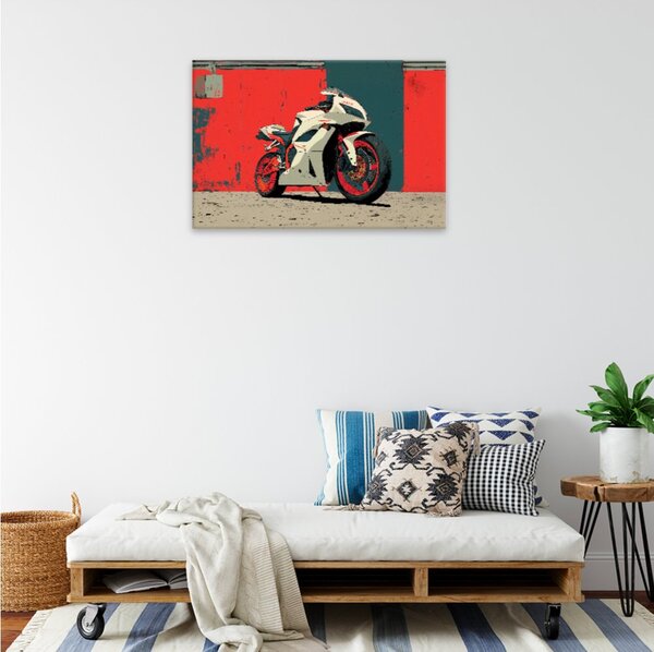 Obraz na plátně - Rychlý červený blesk - 120x80 cm