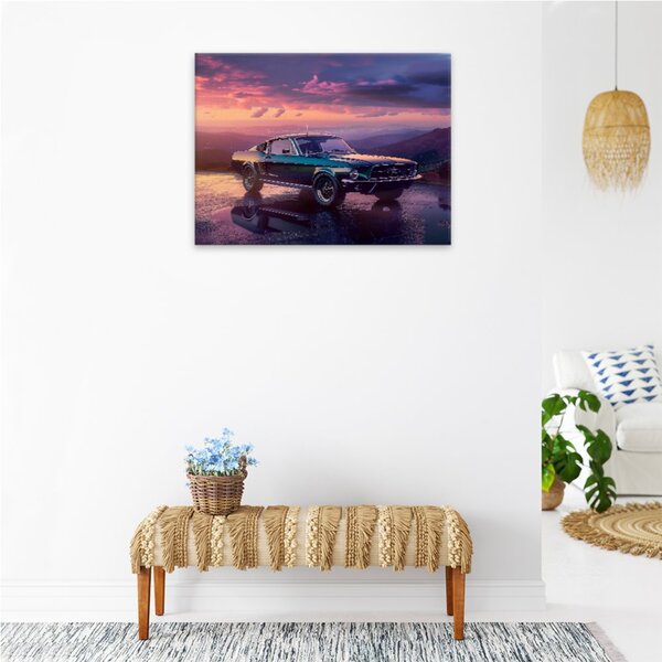 Obraz na plátně - Mustang pod hvězdami - 40x30 cm