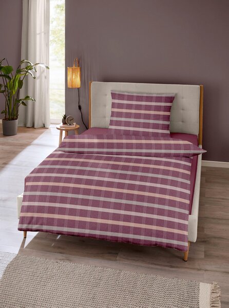 POVLEČENÍ, flanel, bordeaux, 140/200 cm - Povlečení