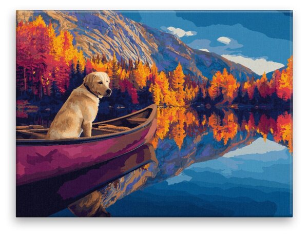 Obraz na plátně - Podzimní jezero snění - 40x30 cm