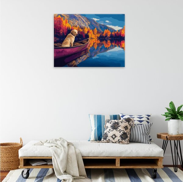 Obraz na plátně - Podzimní jezero snění - 40x30 cm