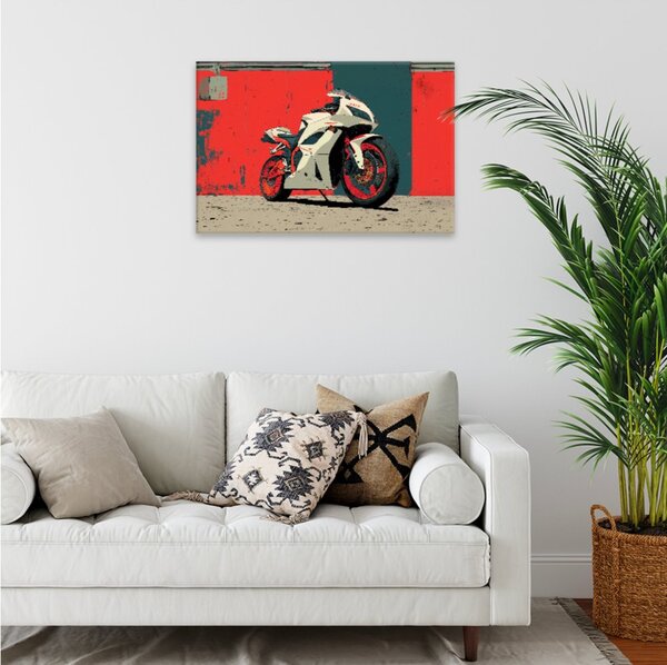 Obraz na plátně - Rychlý červený blesk - 120x80 cm