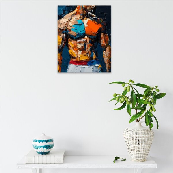 Obraz na plátně - Barevný gladiátor - 40x50 cm