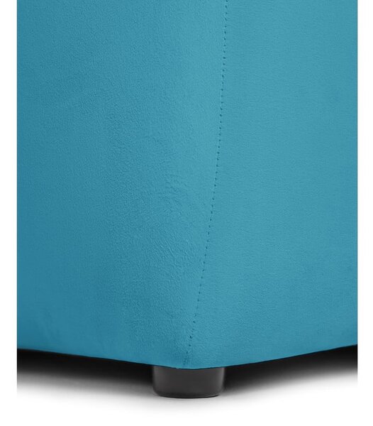 Tyrkysová sametová pohovka 225 cm Cube – Bonami Selection