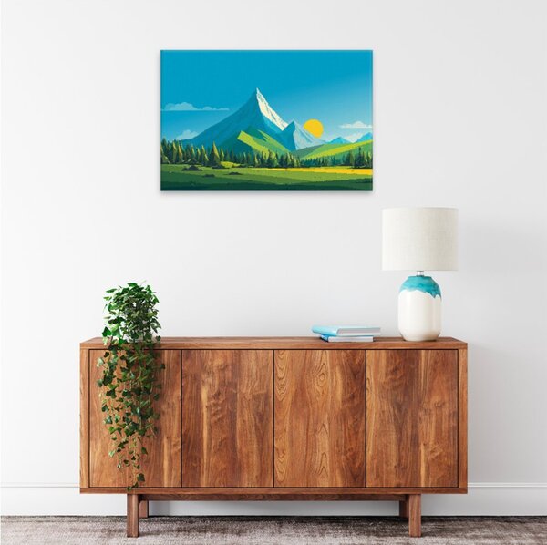 Obraz na plátně - Horská idyla - 120x80 cm - CZ výroba