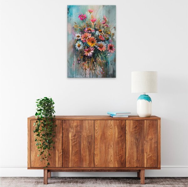 Obraz na plátně - Barevná loučka - 80x120 cm