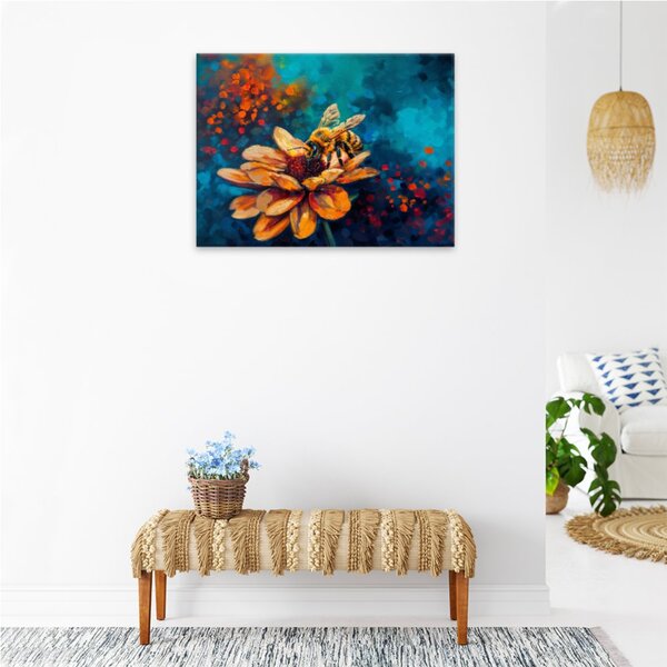 Obraz na plátně - Zlatá včela - 40x30 cm - CZ výroba