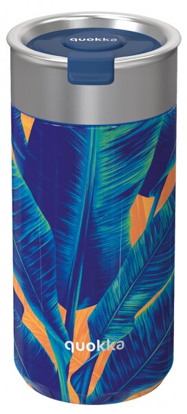 Quokka termohrnek se sítkem Boost Blue jungle 400 ml