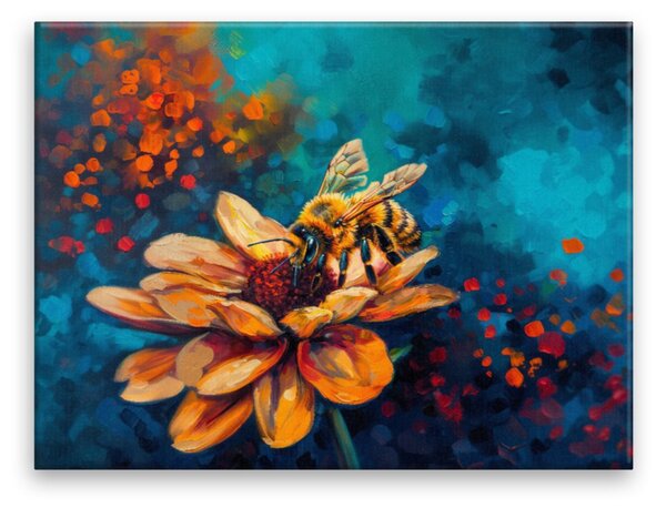 Obraz na plátně - Zlatá včela - 40x30 cm - CZ výroba