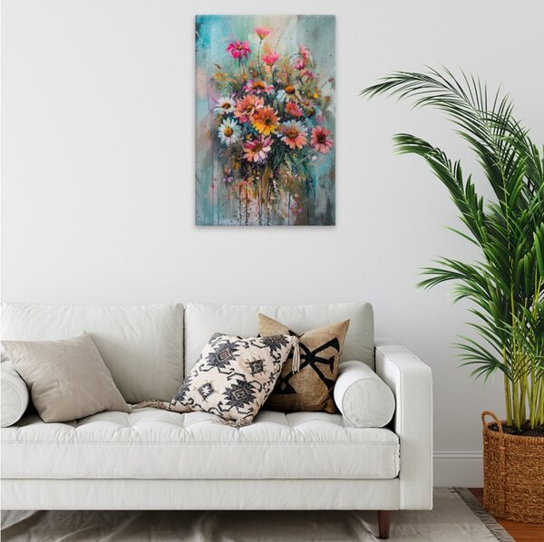 Obraz na plátně - Barevná loučka - 80x120 cm