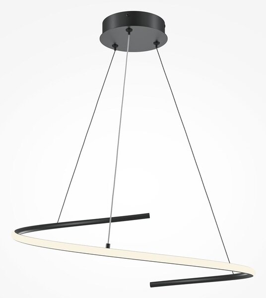 Maytoni Závěsné LED svítidlo CURVE, 31W, Ø 60 cm, CRI80 Barva: Zlatá