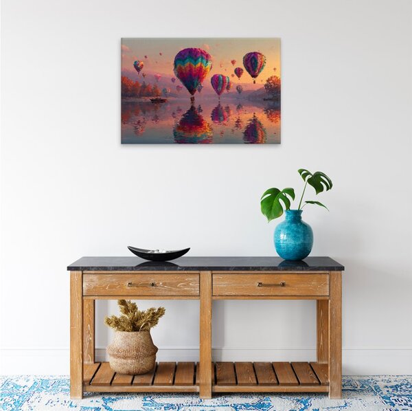 Obraz na plátně - Barevné balóny - 120x80 cm
