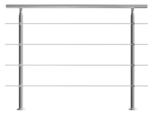 Deuba Schodišťové zábradlí 4 vzpěry - 150cm