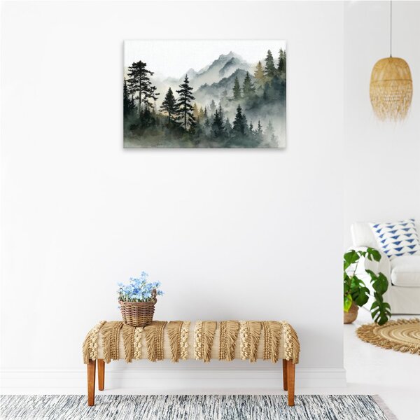 Obraz na plátně - Mlhavé hory - 120x80 cm - CZ výroba