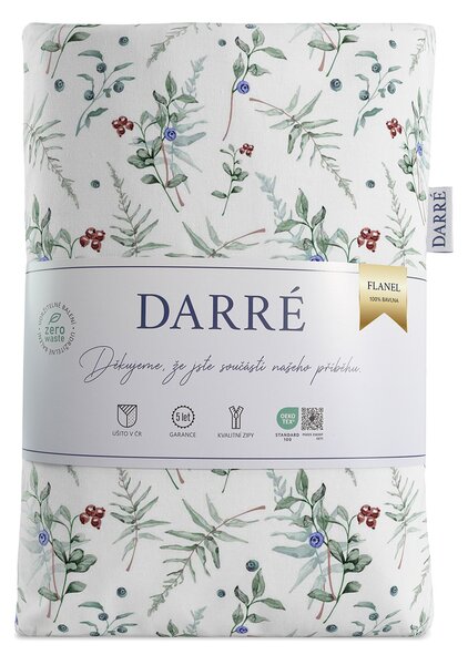 DARRÉ Flanelové povlečení Zimní plody Velikost: 140 x 200 + 70 x 90