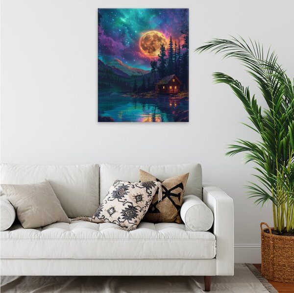 Obraz na plátně - Kouzelná noc - 40x50 cm - CZ výroba