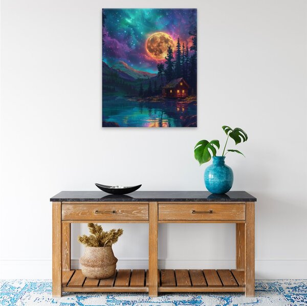 Obraz na plátně - Kouzelná noc - 40x50 cm - CZ výroba