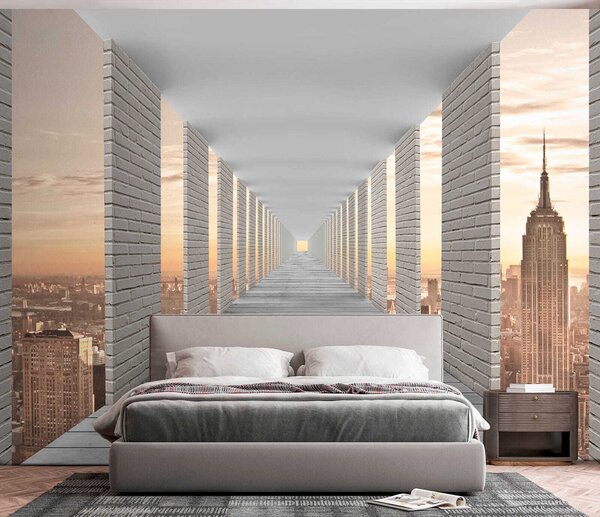 Fototapety Tunel s výhledem na New York, Fototapety rozšiřující prostory, u59788 : uwalls.cz