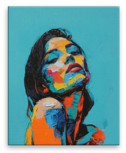Obraz na plátně - Duhová melancholie - 40x50 cm