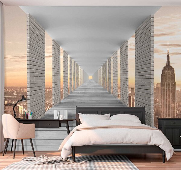 Fototapety Tunel s výhledem na New York, Fototapety rozšiřující prostory, u59788 : uwalls.cz
