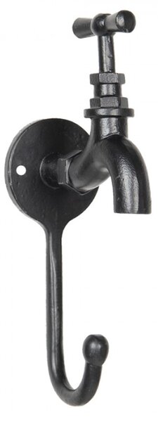 Kovový háček na zeď s kohoutkem – 5x9x19 cm
