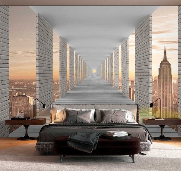 Fototapety Tunel s výhledem na New York, Fototapety rozšiřující prostory, u59788 : uwalls.cz