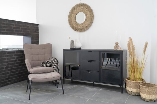 Vitrína Dalmira 5 (černá). Akce -20%