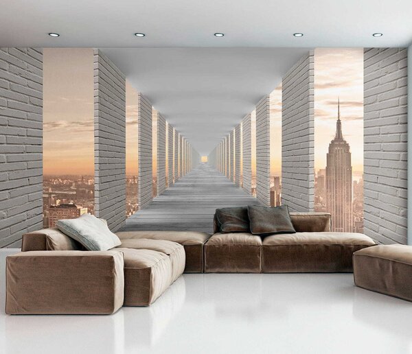 Fototapety Tunel s výhledem na New York, Fototapety rozšiřující prostory, u59788 : uwalls.cz