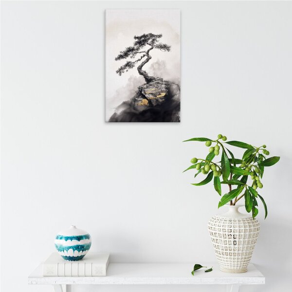 Obraz na plátně - Osamělý bonsai - 80x120 cm