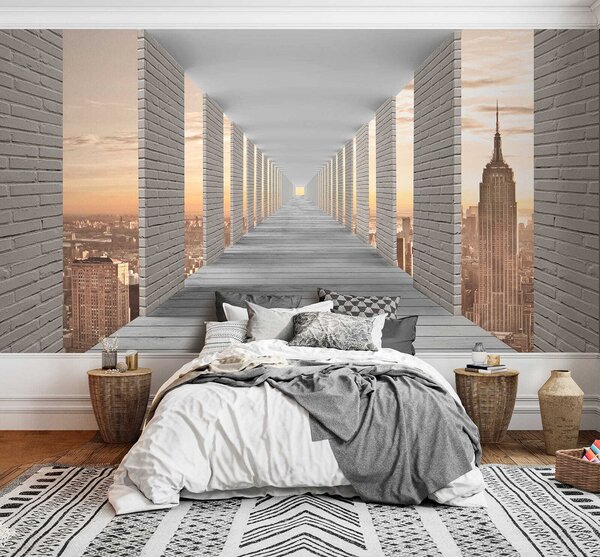 Fototapety Tunel s výhledem na New York, Fototapety rozšiřující prostory, u59788 : uwalls.cz