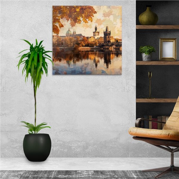 Obraz na plátně - Podzimní Praha 2 - 80x80 cm